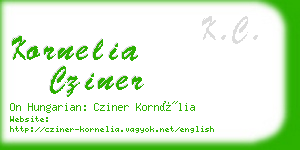 kornelia cziner business card